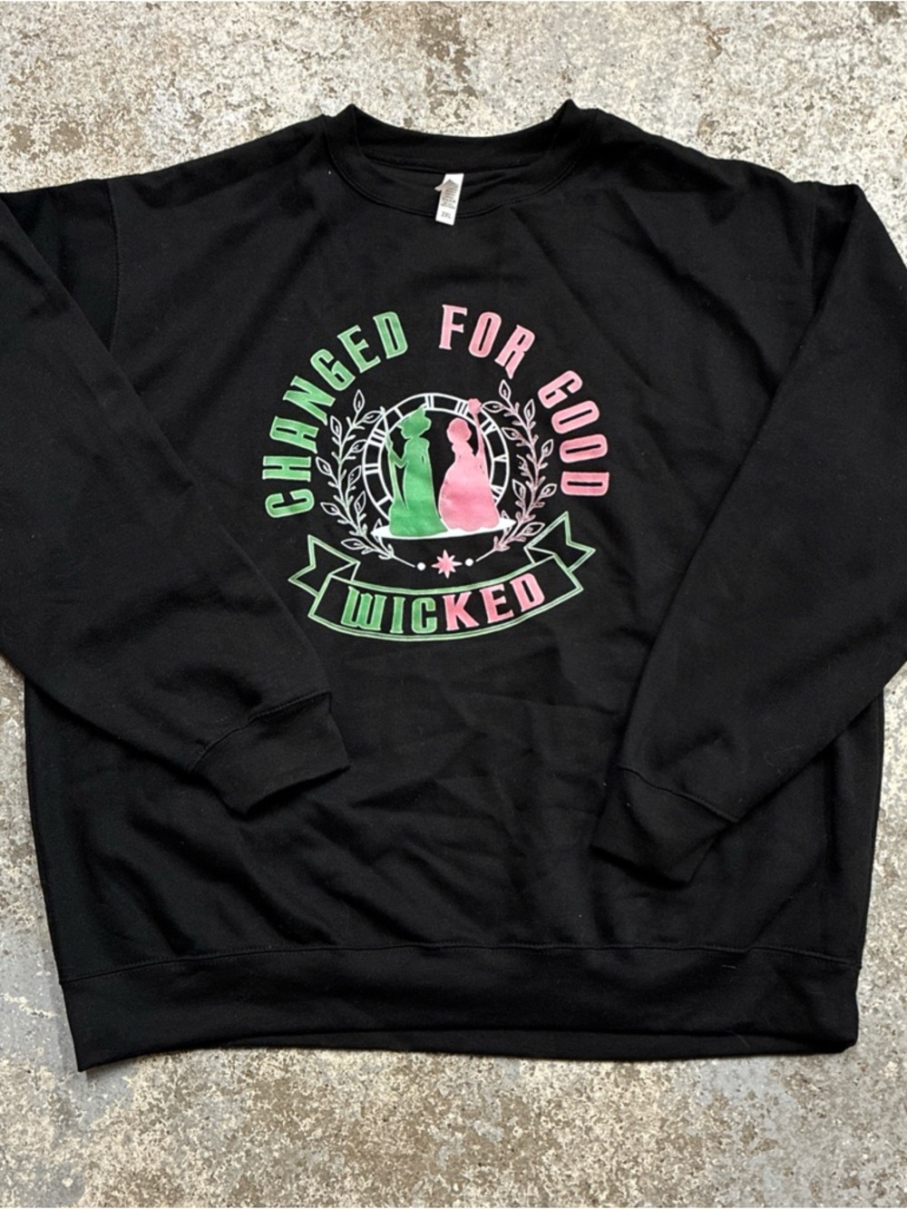 Black 'Changed For Good' Graphic Crewneck Sweatshirt